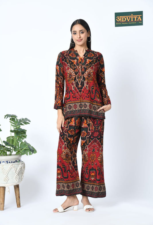 Rajasthani Print Cotton Co-ord Set