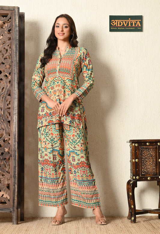 Designer Cotton Co-ord Set