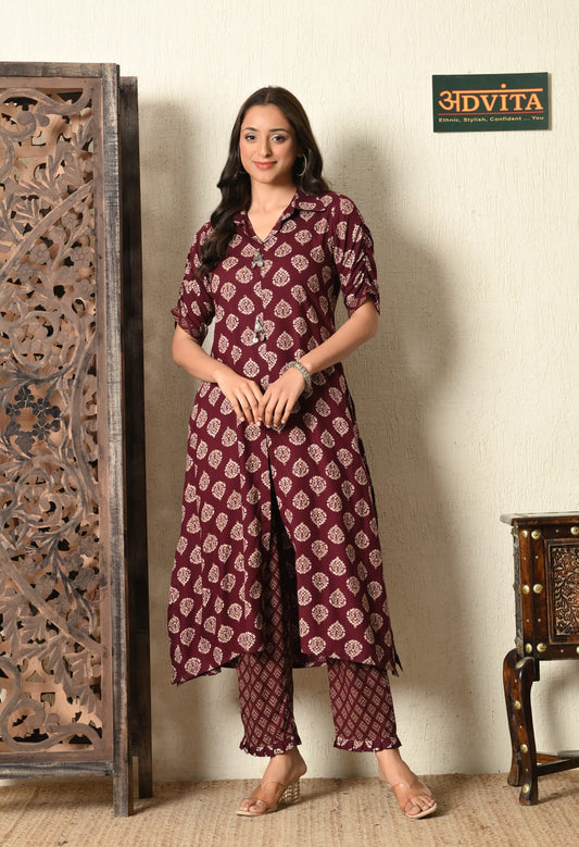 Comfort Fit 2-Piece Cotton Kurta Set for Women – Lightweight & Elegant Wear