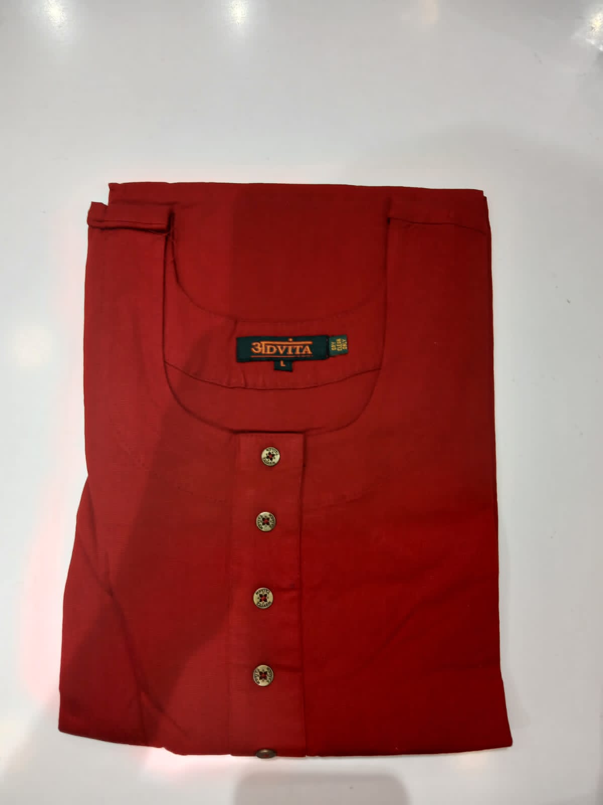 Plain Lycra Cotton Kurti