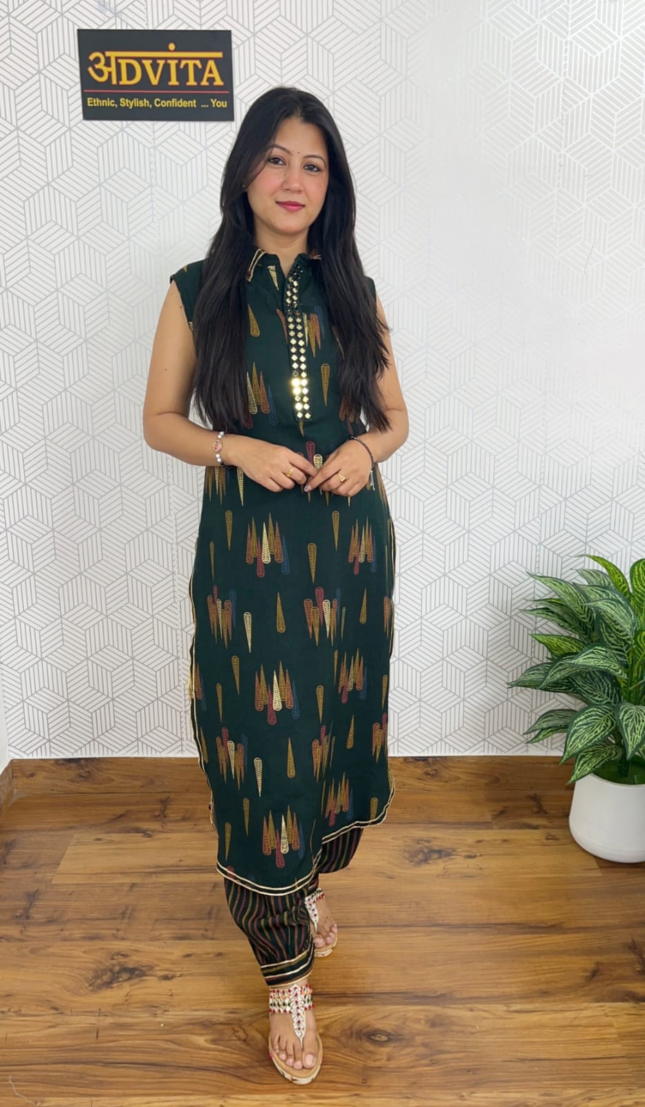 Trendy Afgani Style 2-Piece Kurta Set for Women – Elegant Ethnic Wear with Unique Design